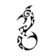 A refined Polynesian guardian Manaia spirit design, translating traditional tribal shapes into a clean, modern minimalist tattoo.