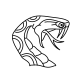 A menacing snake head old school design, perfect as an ankle or inner wrist tattoo with crisp details.